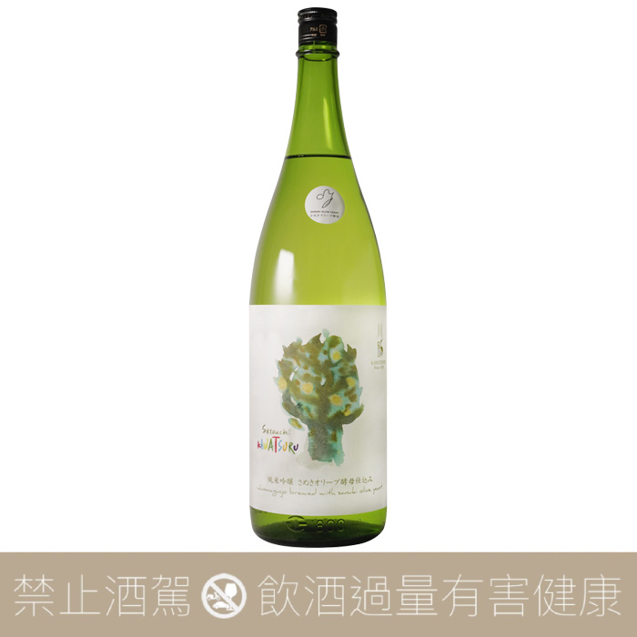 【重量瓶】川鶴酒造 川鶴 純米吟釀 さぬきオリーブ酵母仕込み 1.8L